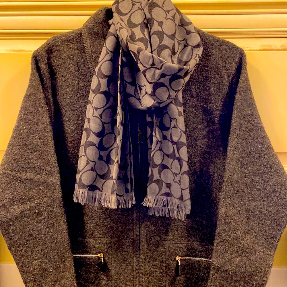 COACH winter weight long scarf
